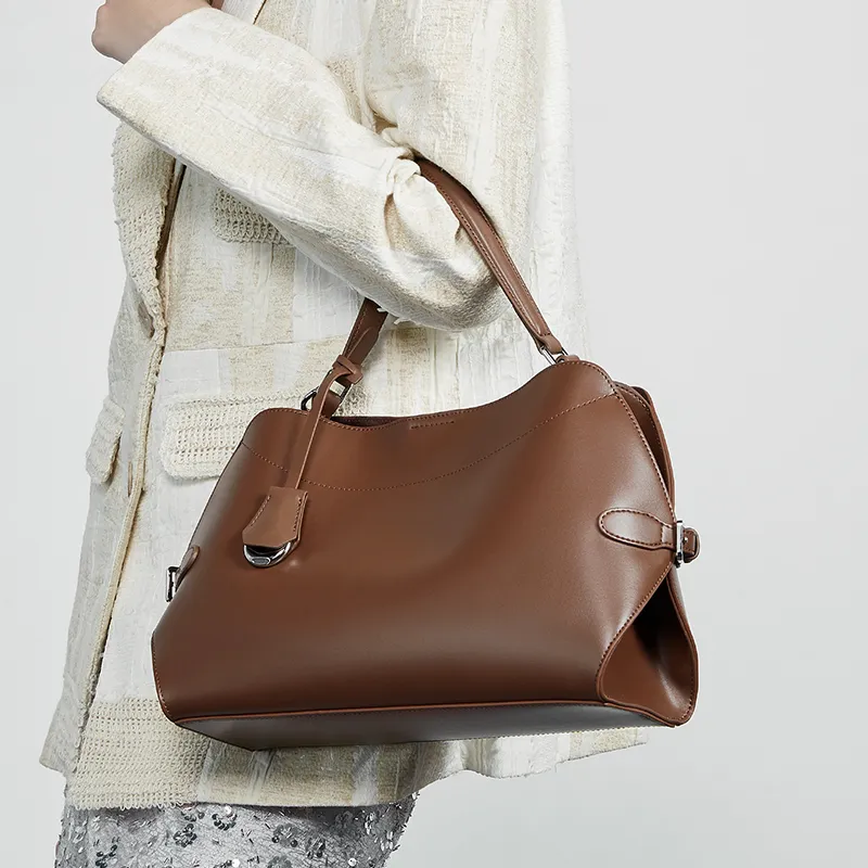 VANDEE Cow Leather Shoulder Bag, Crossbody Bag, Handbag Women's Multicolor-16