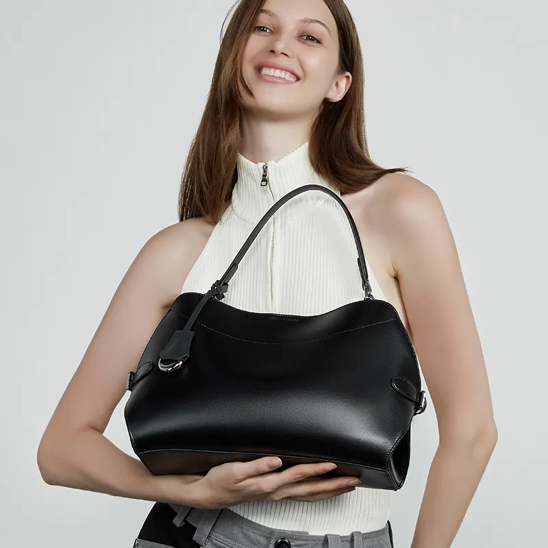 VANDEE Cow Leather Shoulder Bag, Crossbody Bag, Handbag Women's Multicolor-12