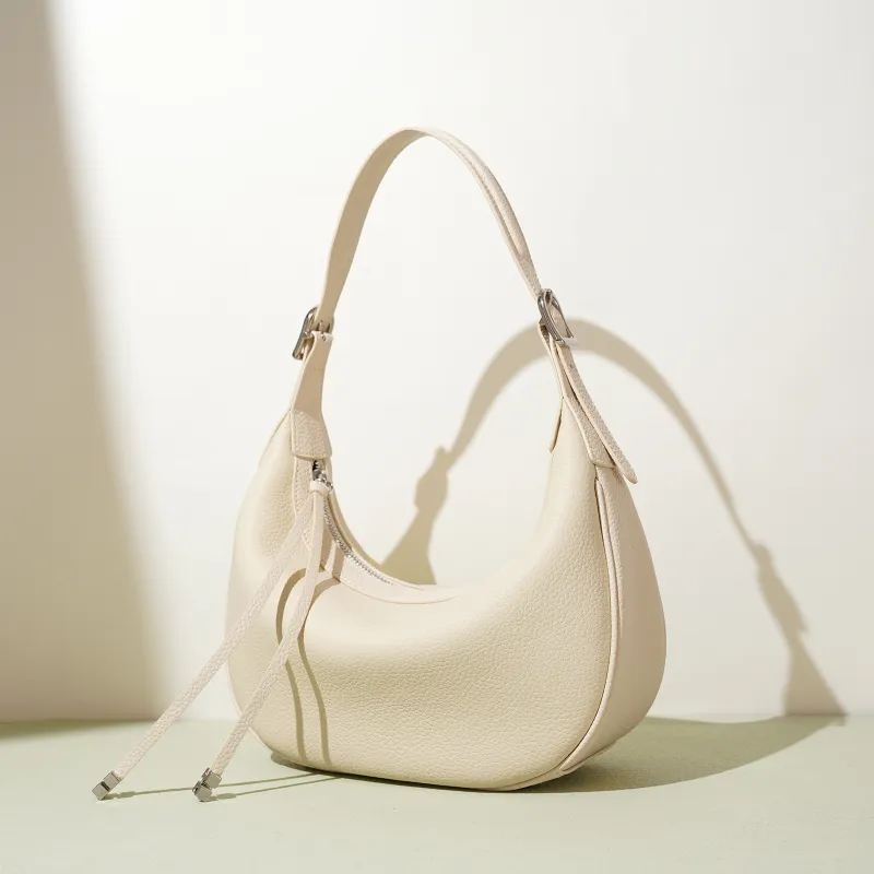 VANDEE Cow Leather Crescent Bag Handbag, Shoulder Bag Women's Multicolor-3