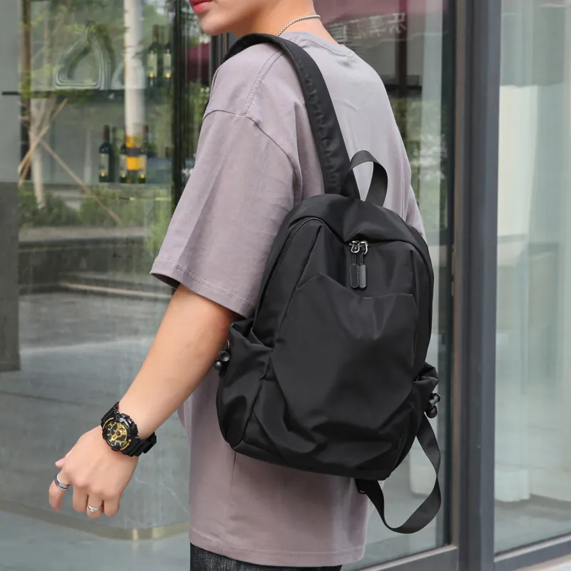 VANDEE Oxford Backpack Mini Unisex Black/Gray-1