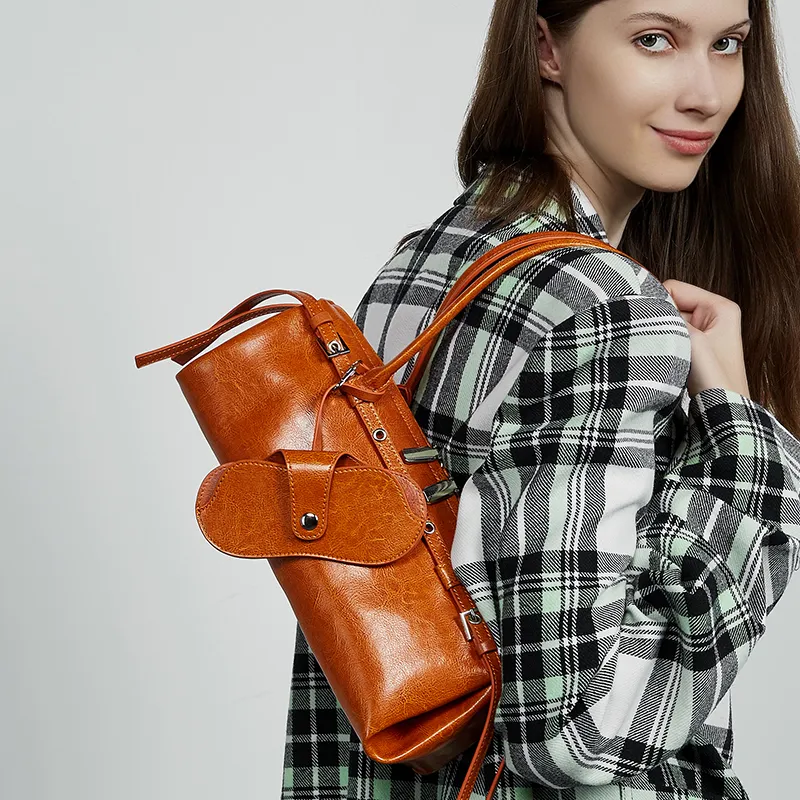 VANDEE Cow Leather Shoulder Bag Women's Multicolor-6