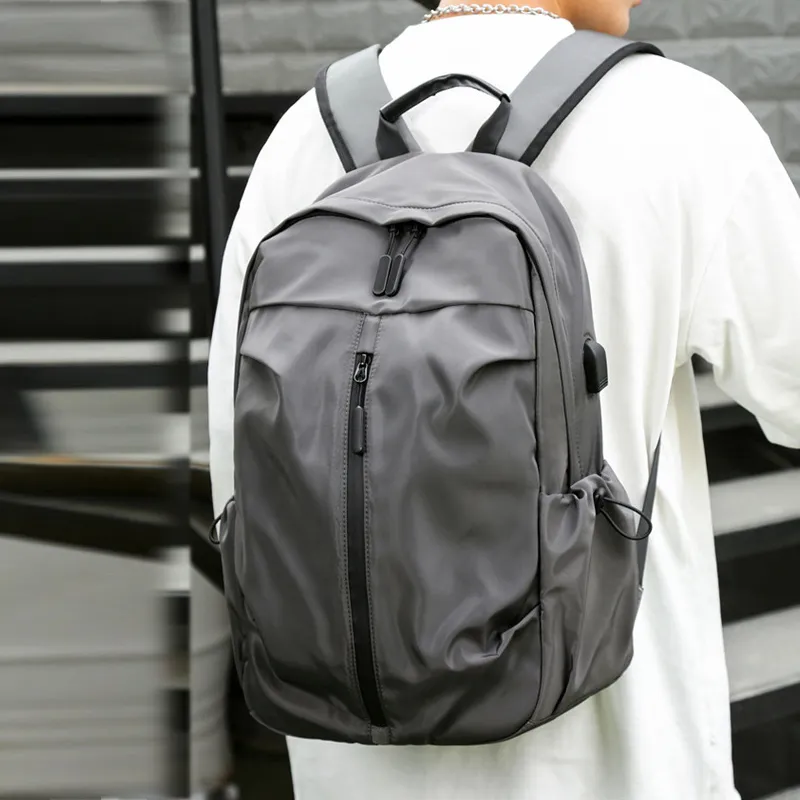 VANDEE Oxford Backpack Regular Men's Black/Gray/Blue-6