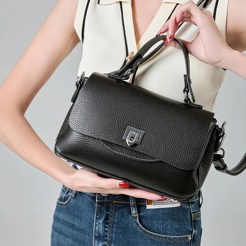 VANDEE Cow Leather Portable Crossbody Bag, Shoulder Bag Women's Multicolor-12