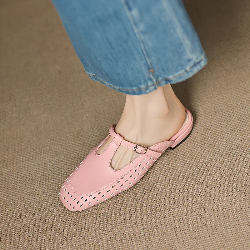VANDEELEN Rubber Sole Closed Toe Slippers Women's-15