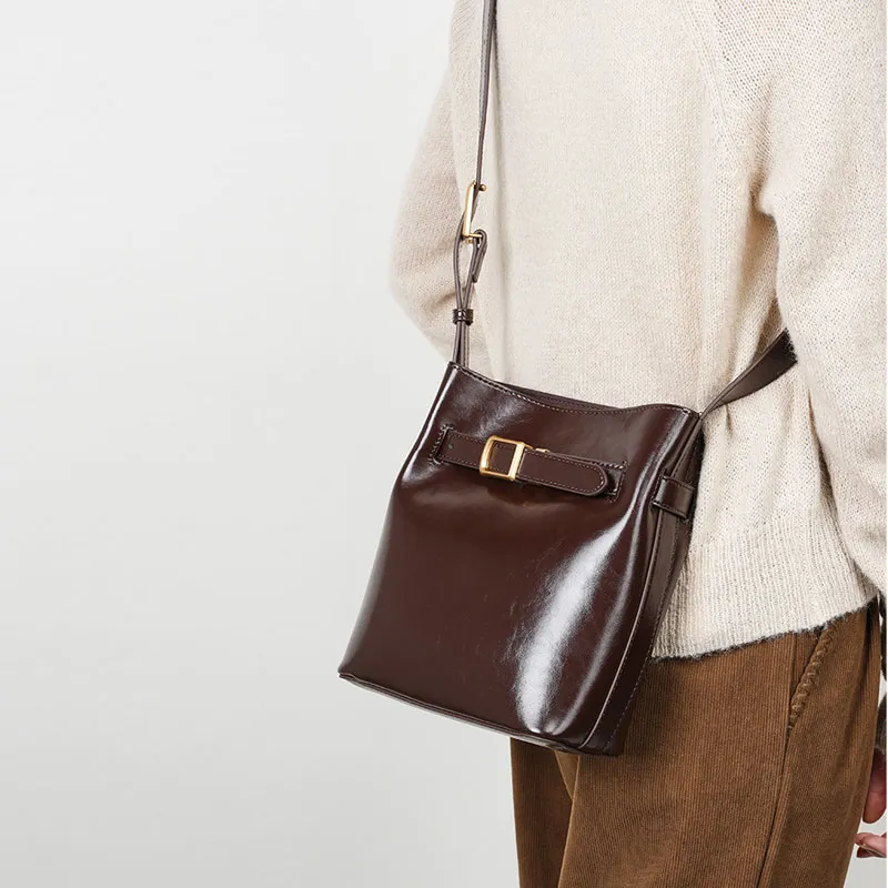 VANDEE Cow Leather Crossbody Bag, Shoulder Bag Women's Multicolor-11