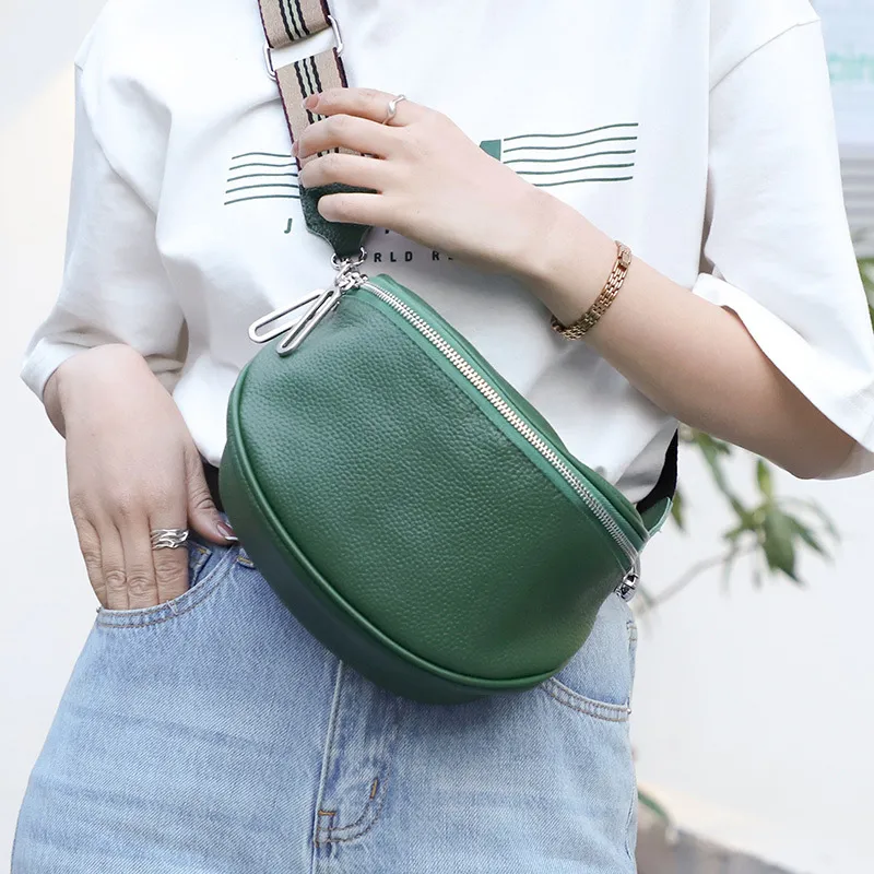 VANDEE Cow Leather Shoulder Bag Crossbody Bag Fanny Pack Regular Women's Black-7