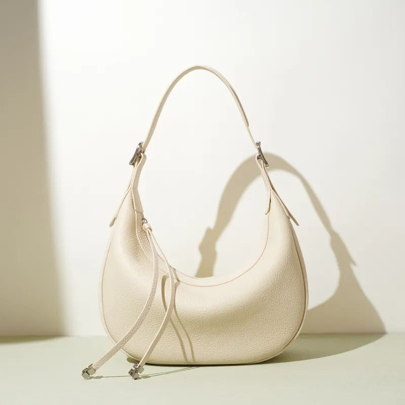 VANDEE Cow Leather Crescent Bag Handbag, Shoulder Bag Women's Multicolor-2