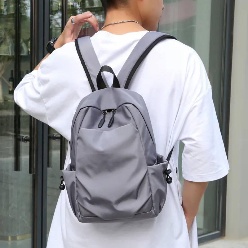VANDEE Oxford Backpack Mini Unisex Black/Gray-10