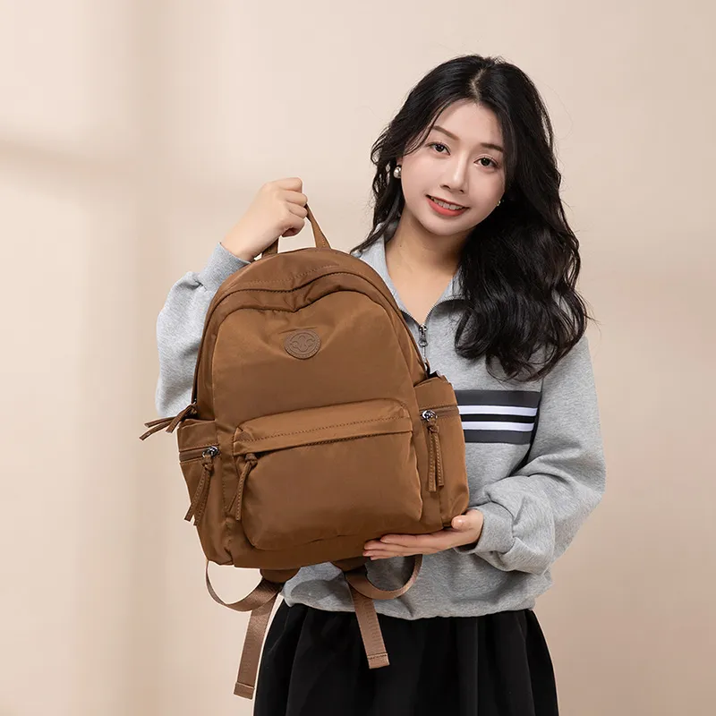 VANDEE Nylon Backpack Unisex Multicolor-12