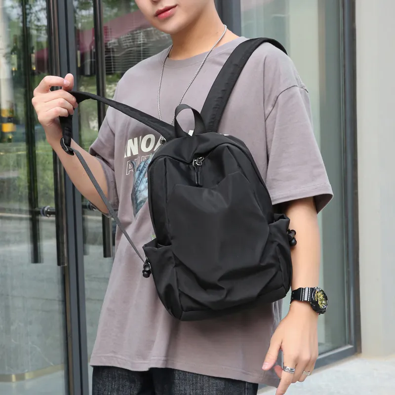 VANDEE Oxford Backpack Mini Unisex Black/Gray-5