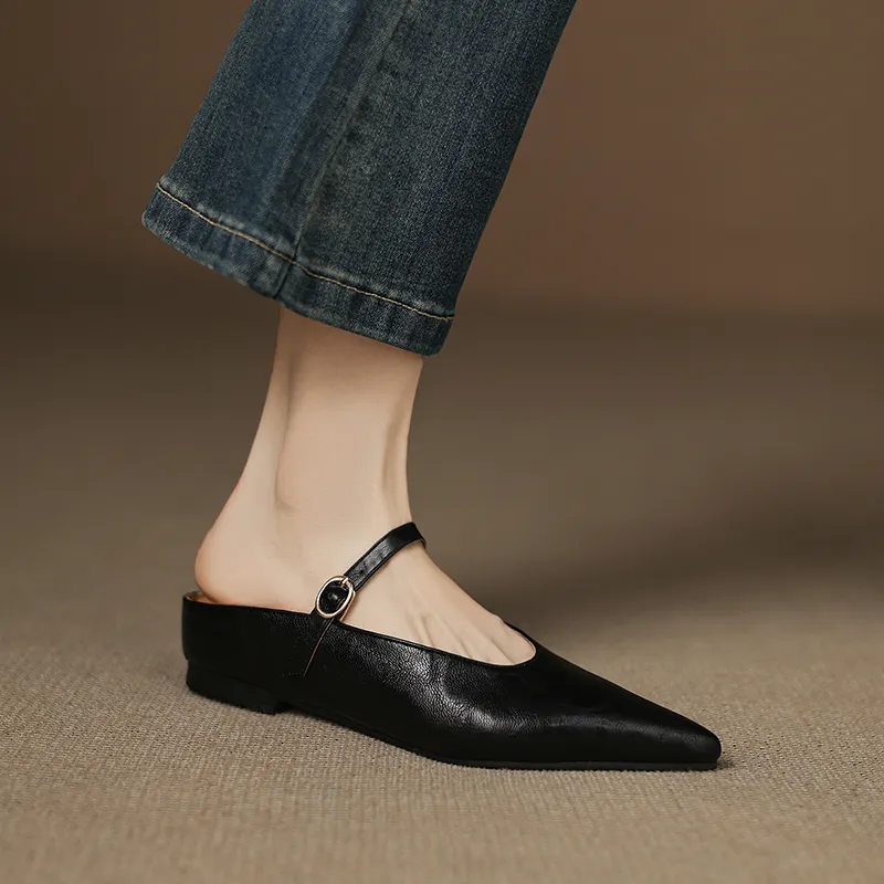 VANDEELEN Rubber Sole Closed Toe Slippers Women's-3