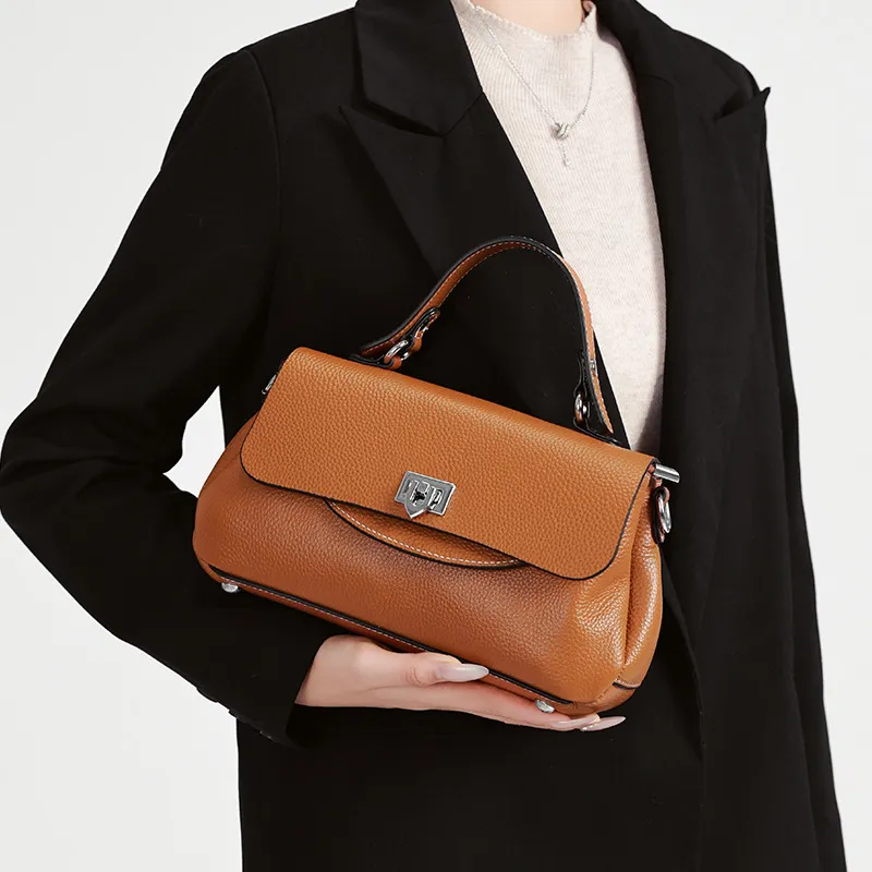 VANDEE Cow Leather Portable Crossbody Bag, Shoulder Bag Women's Multicolor-7