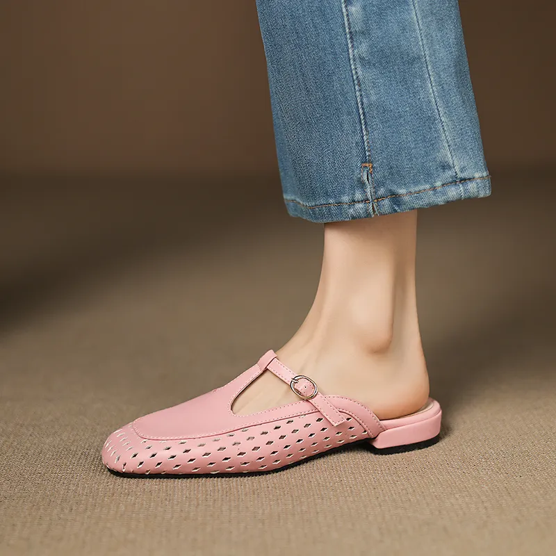 VANDEELEN Rubber Sole Closed Toe Slippers Women's-12