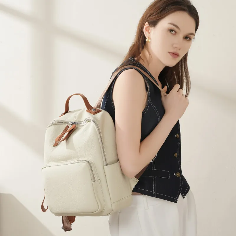 VANDEE Cow Leather Backpack Regular Women's Multicolor-10