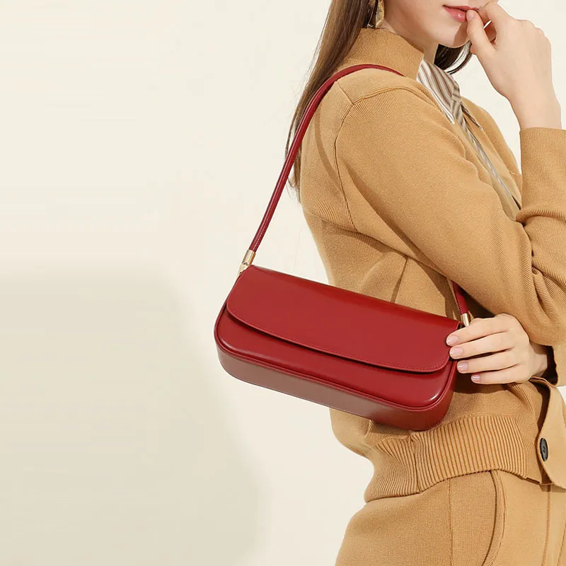 VANDEE Cow Leather Underarm Shoulder Bag Women's Multicolor-6