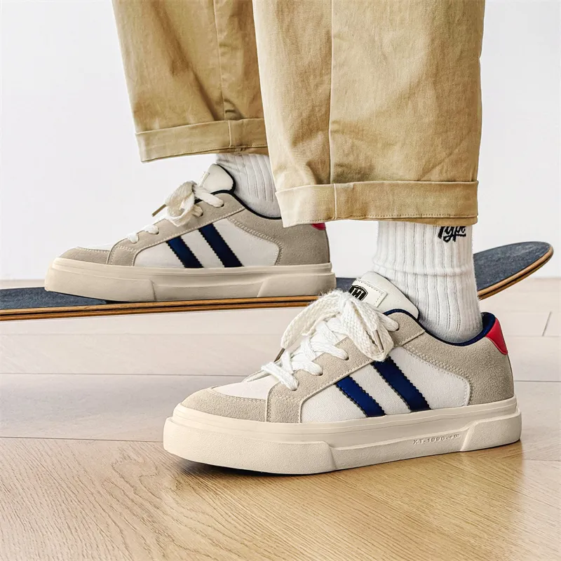 HACKBUTEER Low Top Canvas Shoes Men's Box Included-11