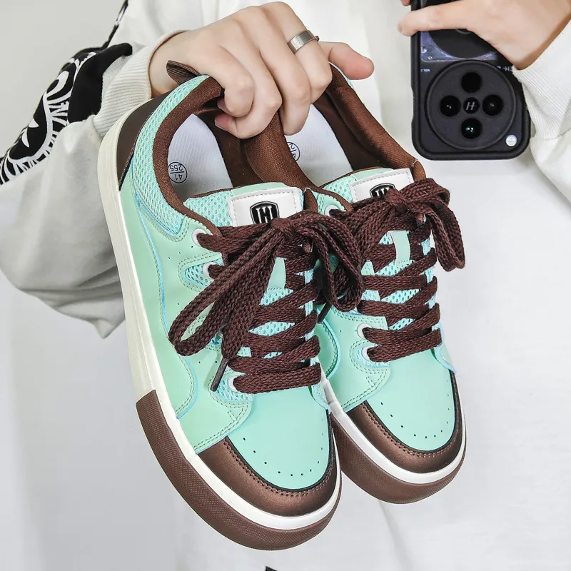 HACKBUTEER Low Top Skateboard Shoes Men's Box Included-16