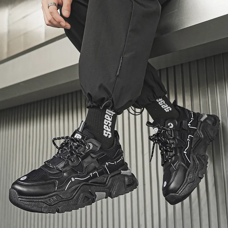 HACKBUTEER Float Collection Low Top Chunky Sneakers Men's-5