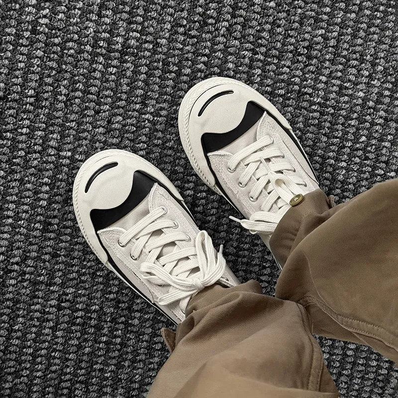 HACKBUTEER Low Top Canvas Shoes Unisex Box Included-11