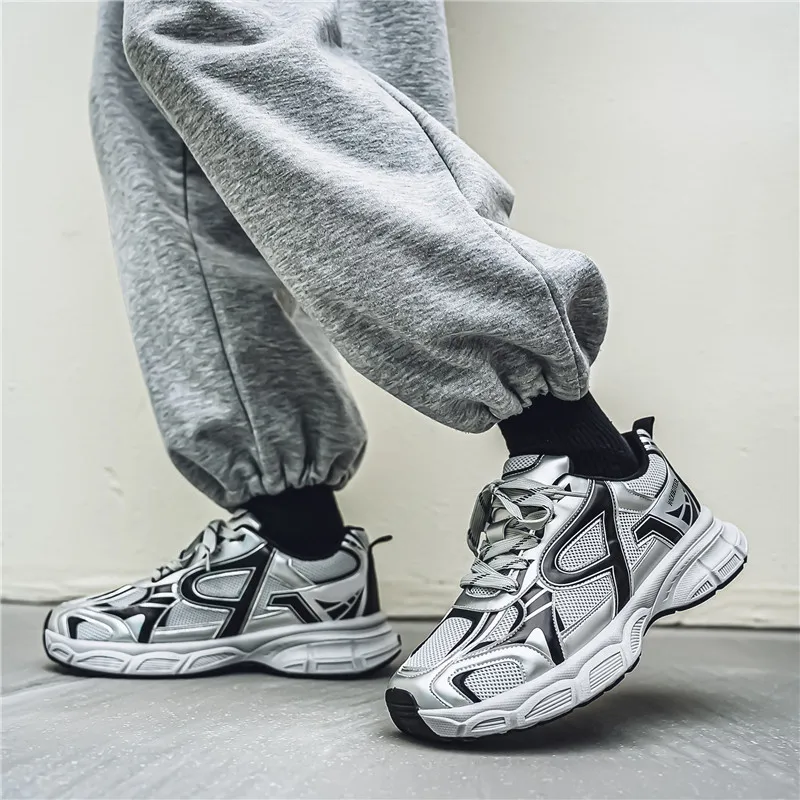 HACKBUTEER Low Top Chunky Sneakers Men's Box Included-17