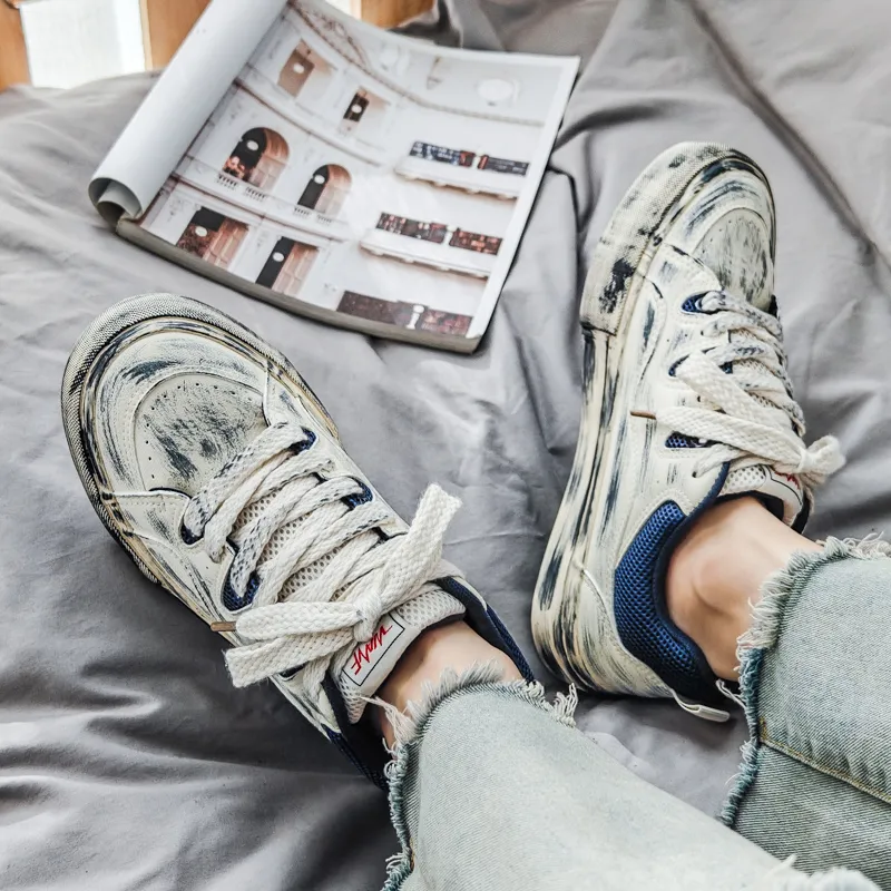 HACKBUTEER Low Top Skateboard Shoes Men's Box Included-11