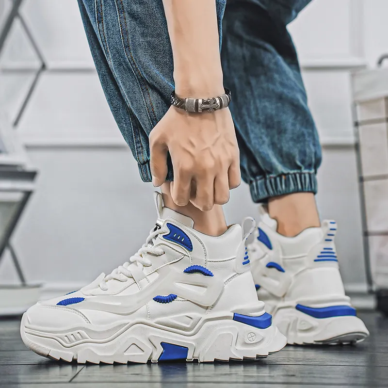 HACKBUTEER Limited Box High Top Chunky Sneakers Men's-13