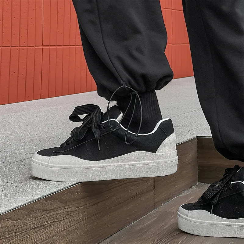 HACKBUTEER Low Top Skateboard Shoes Men's Box Included-5