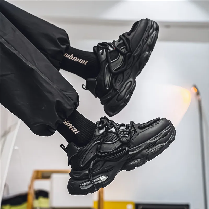 HACKBUTEER Low Top Chunky Sneakers Men's-6