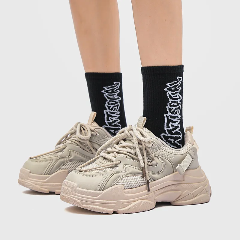 HACKBUTEER Low-Top Chunky Sneakers Unisex Box Included-5