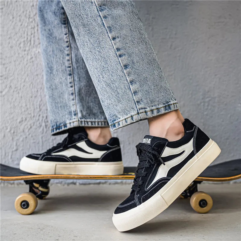HACKBUTEER Low-Top Canvas Shoes Men's Box Included-19