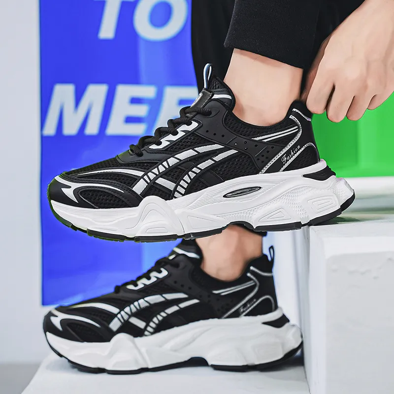 HACKBUTEER Low-Top Chunky Sneakers Men's Box Included-17