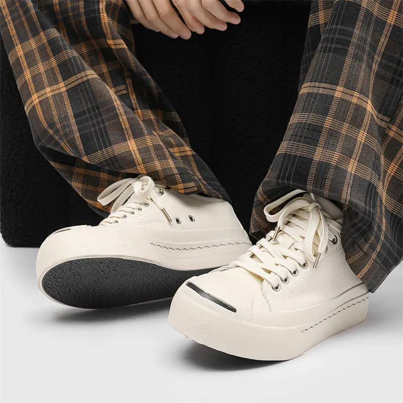 HACKBUTEER Low Top Canvas Shoes Unisex Box Included-10