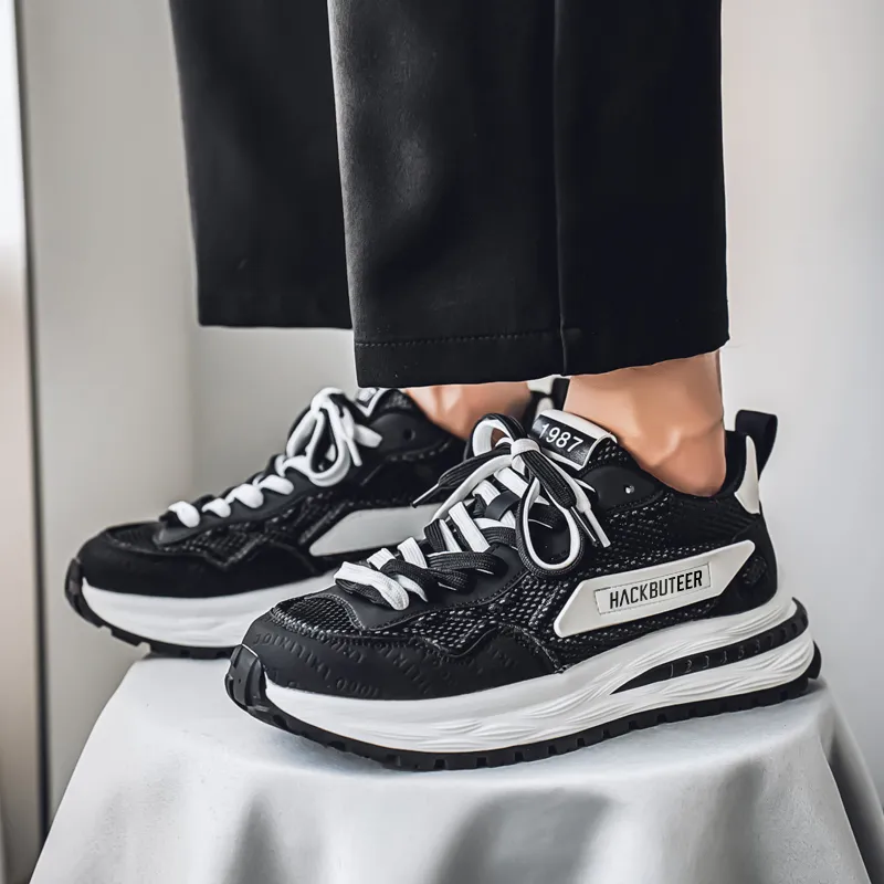 HACKBUTEER Low Top Chunky Sneakers Men's Box Included-16