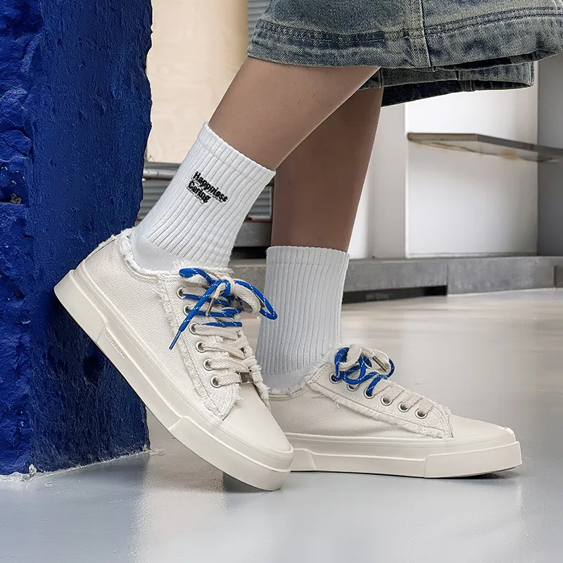 HACKBUTEER Low Top Canvas Shoes Men's Box Included-10