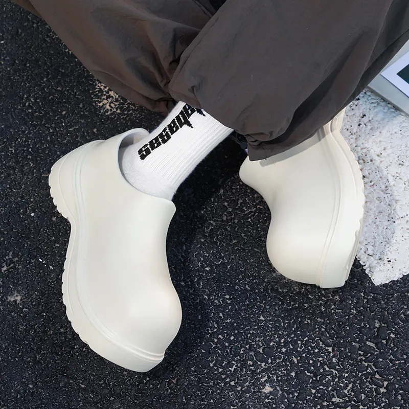 HACKBUTEER Closed Toe Slippers Unisex-8