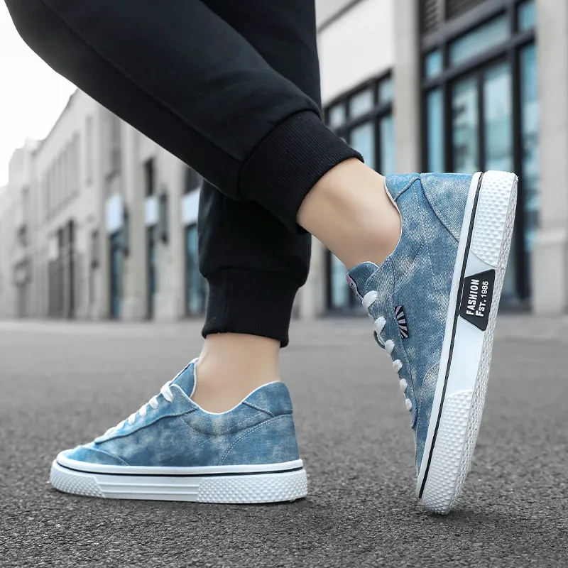 HACKBUTEER Low Top Canvas Shoes Men's Box Included-10