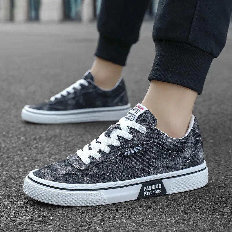 HACKBUTEER Low Top Canvas Shoes Men's Box Included-17