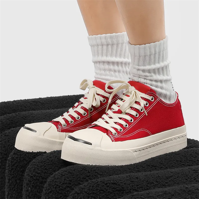 HACKBUTEER Low Top Canvas Shoes Unisex Box Included-16