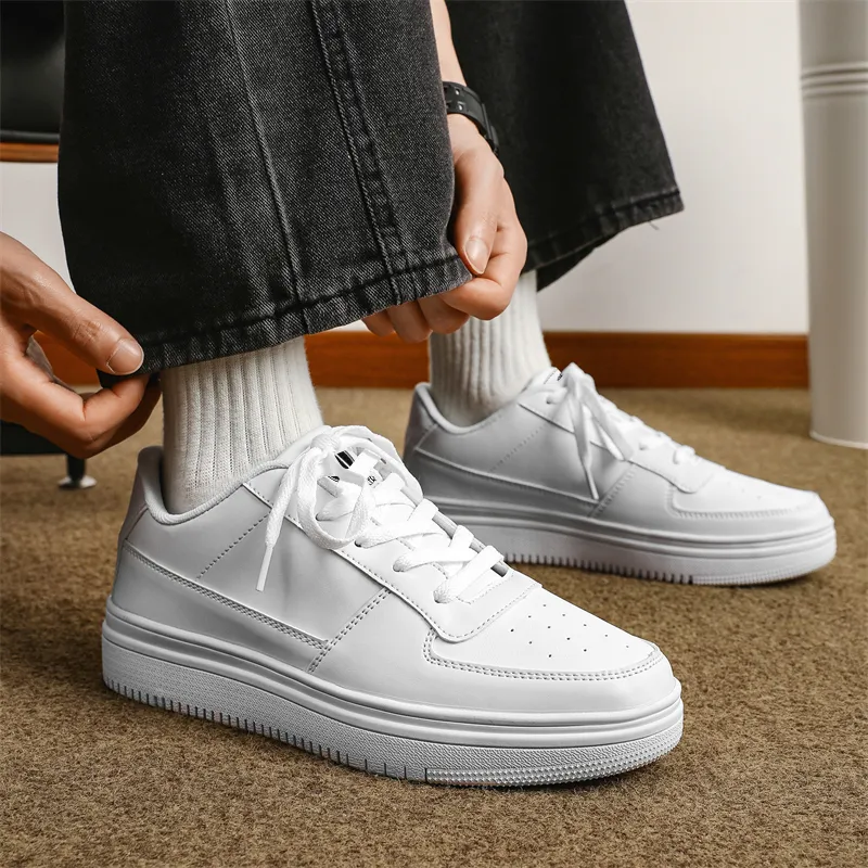 HACKBUTEER Low Top Skateboard Shoes Men's Box Included-4