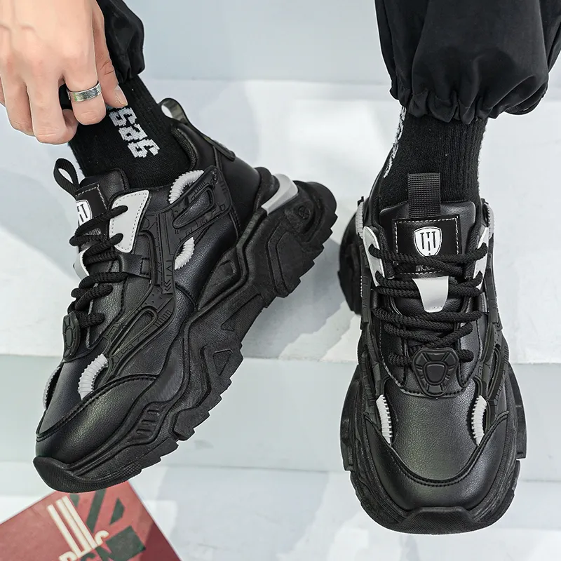 HACKBUTEER Ice Blockage Collection Low Top Chunky Sneakers Men's-14