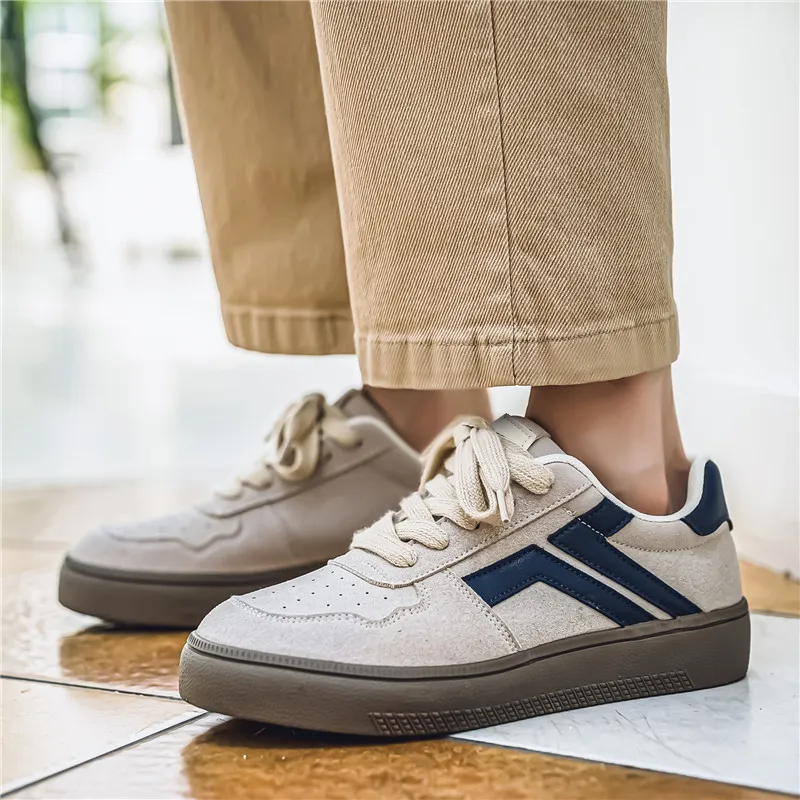 HACKBUTEER Low Top Skateboard Shoes Men's Box Included-4