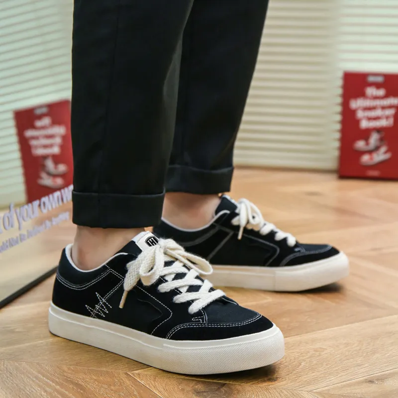 HACKBUTEER Canvas Shoes Men's Box Included-4