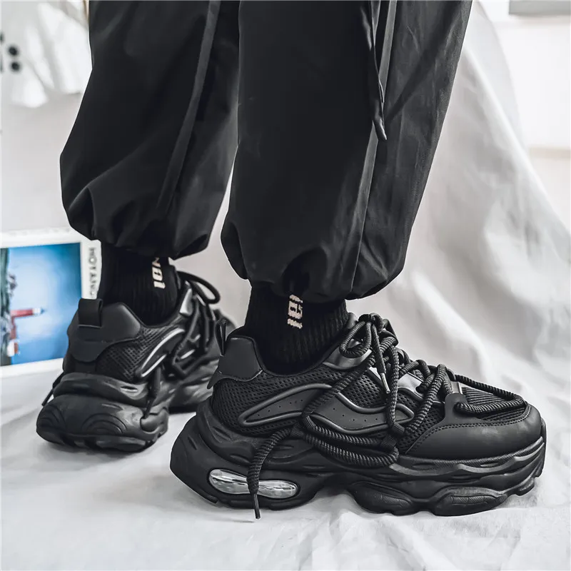 HACKBUTEER Low Top Chunky Sneakers Men's-7