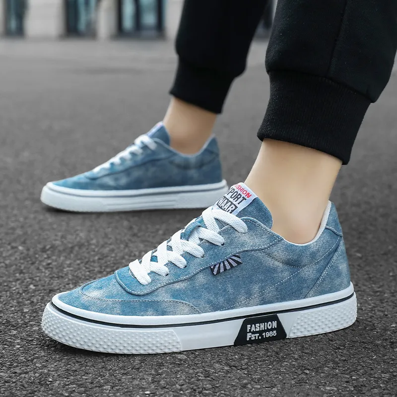 HACKBUTEER Low Top Canvas Shoes Men's Box Included-11