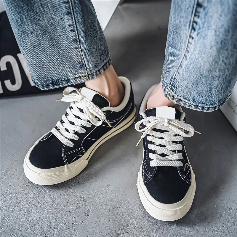 HACKBUTEER Low Top Canvas Shoes Men's-13