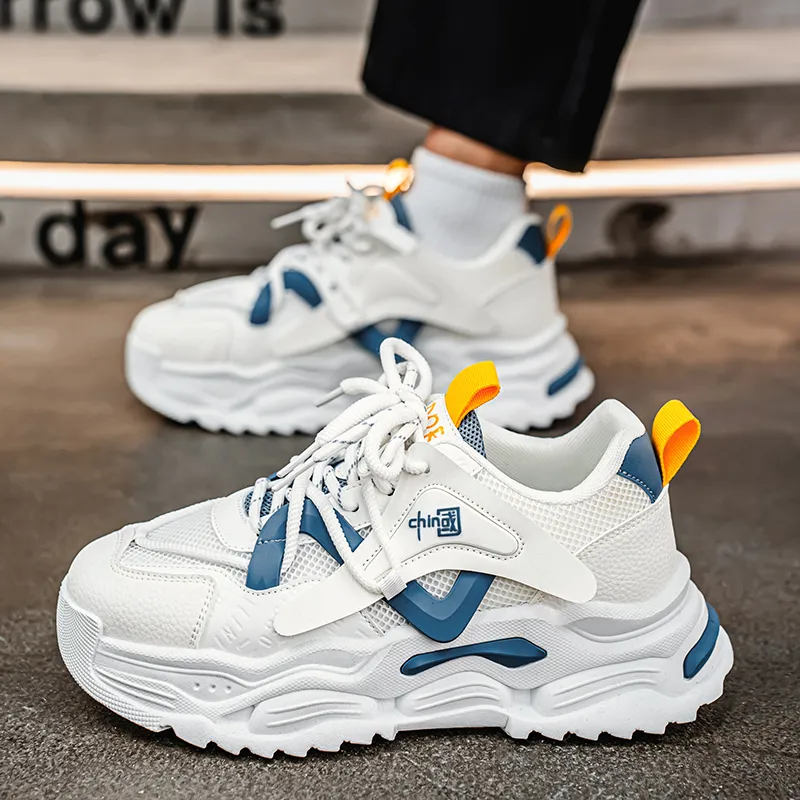 HACKBUTEER Low Top Chunky Sneakers Men's Box Included-5