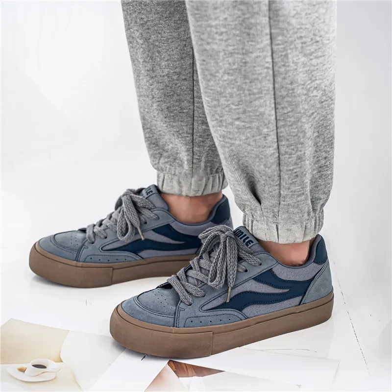 HACKBUTEER Low-Top Canvas Shoes Men's Box Included-14