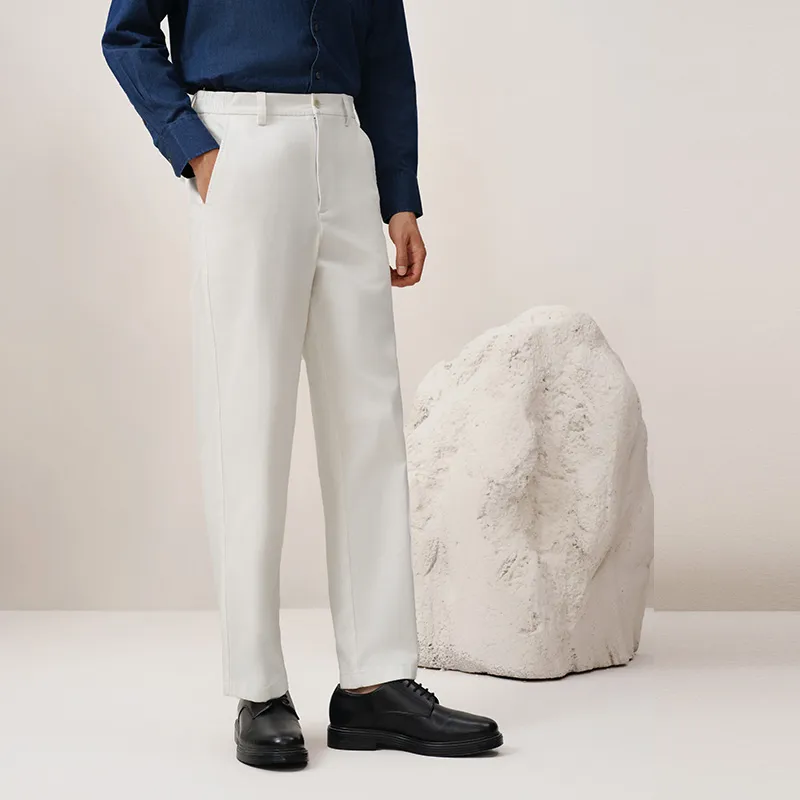 G·Mons Casual Pants Men's Milkshake White-5