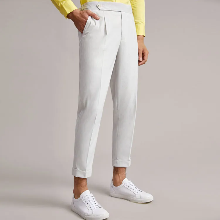 G· Mons Casual Pants Men Ecru-4