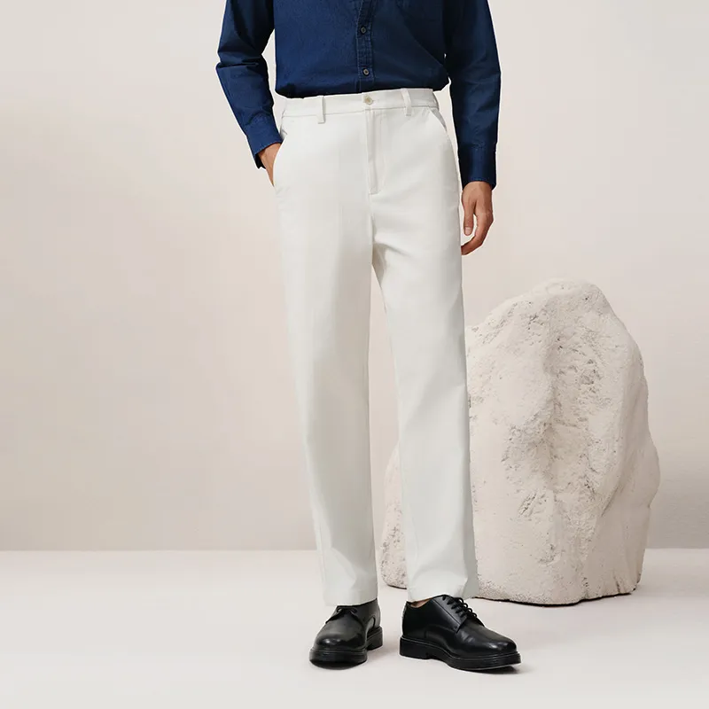 G·Mons Casual Pants Men's Milkshake White-2